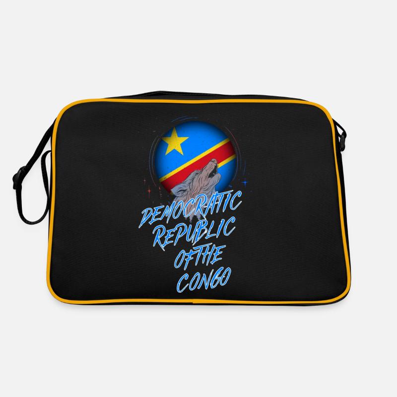 Demokratische Republik Kongo Retro Tasche