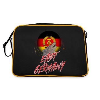 Allemagne de l'Est - Sac Retro - noir/or - Dos