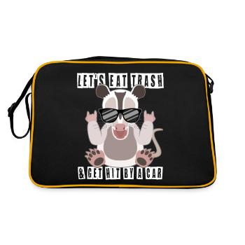 Victorious Opossum Coolness Factor - Retro Bag - black/gold - Back