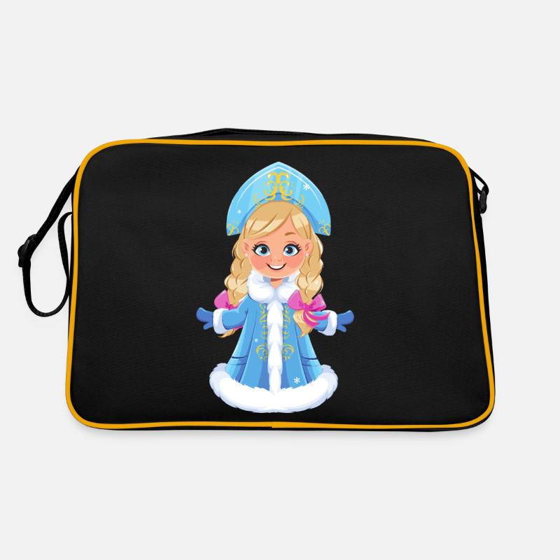 Ded Moroz Snegurotschka russischer Weihnachtsmann Retro Tasche
