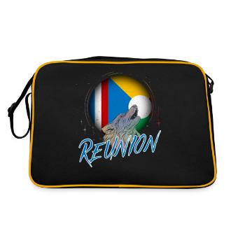 Réunion - Sac Retro - noir/or - Dos