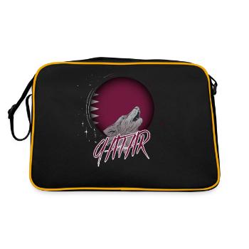 Qatar - Sac Retro - noir/or - Dos