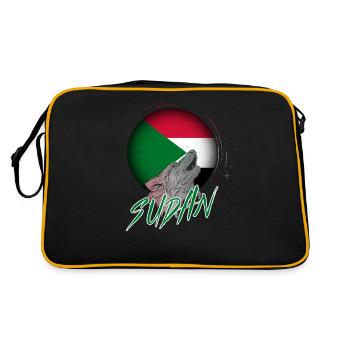 Soudan - Sac Retro - noir/or - Dos