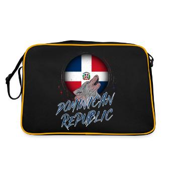 République dominicaine - Sac Retro - noir/or - Dos
