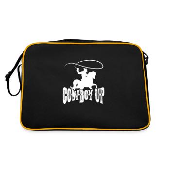 Cowboy Cowboy bottes Western cadeau - Sac Retro - noir/or - Dos