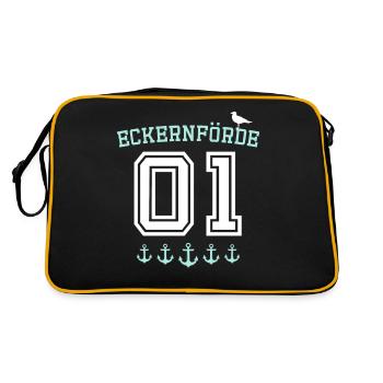 Eckernförde Eckernförder - Retro Tasche - Schwarz/Gold - Hinten