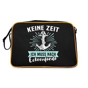 Eckernförde Eckernförder - Retro Tasche - Schwarz/Gold - Hinten
