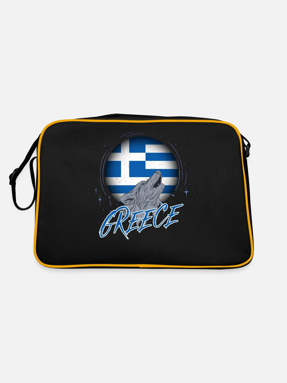 Grèce - Sac Retro - noir/or - Dos