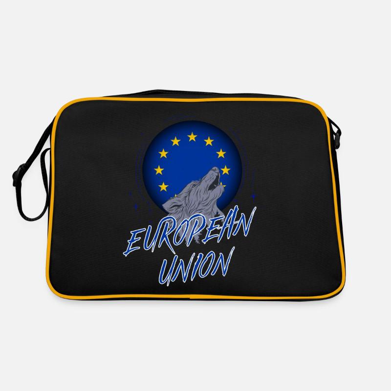 Union européenne - Sac Retro - noir/or