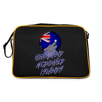 Heard and Mcdonald Islands - Retro Bag - black/gold - Back