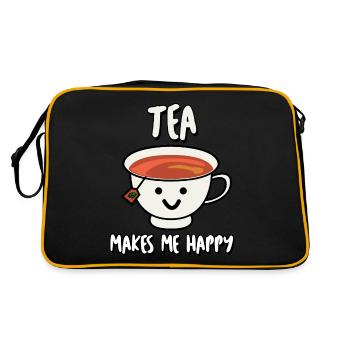 Tasse De Thé Buveurs Sachet De Thé Thé - Sac Retro - noir/or - Dos