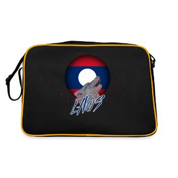 Laos - Sac Retro - noir/or - Dos