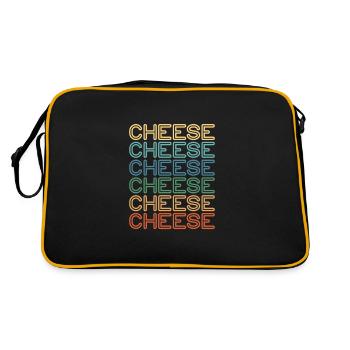 Cheese Cheesecake Food Gift - Retro Bag - black/gold - Back