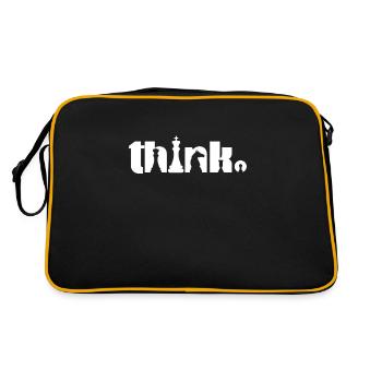 Chess Chessboard Checkmate Chess Player - Retro Bag - black/gold - Back