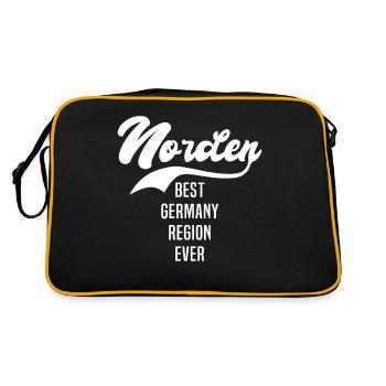 Norden - Retro Tasche - Schwarz/Gold - Hinten