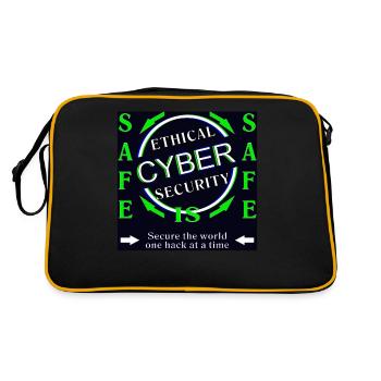 Cybersécurité éthique SAFE - Sac Retro - noir/or - Dos