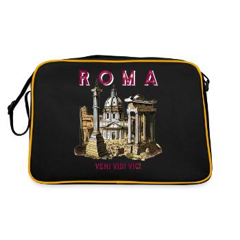ROMA VENI VIDI VICI - Sac Retro - noir/or - Dos