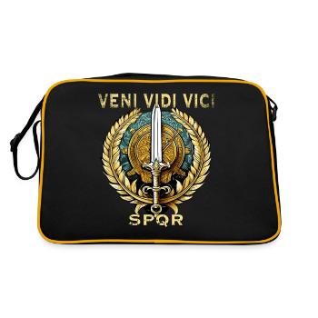 ROMA VENI VIDI VICI - Sac Retro - noir/or - Dos