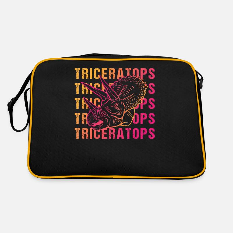 Triceratops Pun Design Vintage Look Retro Bag
