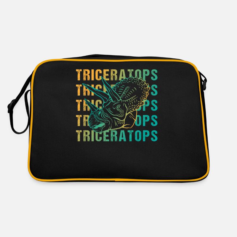 Triceratops Pun Design Vintage Look Retro Bag