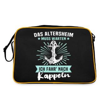 Kappeln Kappelner - Retro Tasche - Schwarz/Gold - Hinten
