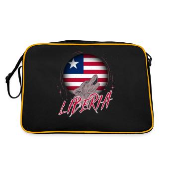 Libéria - Sac Retro - noir/or - Dos