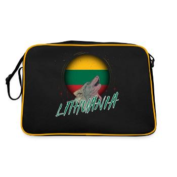 Lithuania - Retro Bag - black/gold - Back