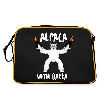 Alpaga avec Dakka Alpagas - Sac Retro - noir/or - Dos