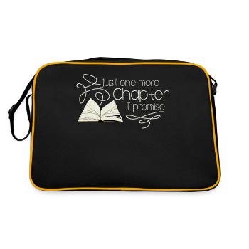 Books Reading Book Bookworm Read - Retro Bag - black/gold - Back