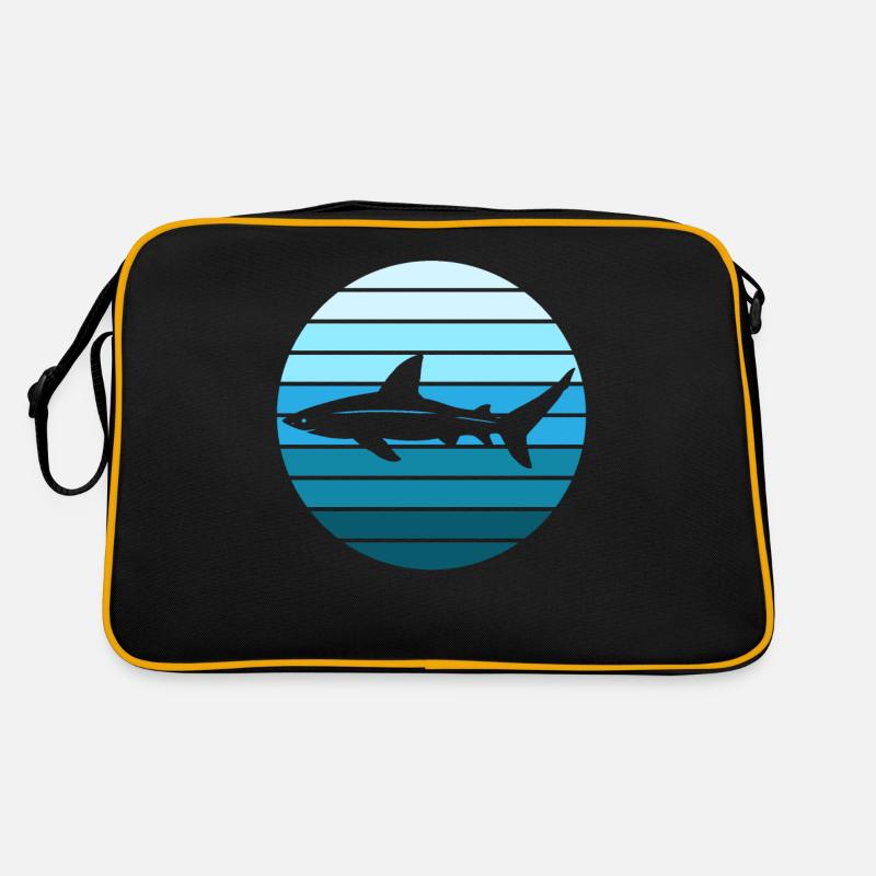 Shark Retro Sunset Surfer Retro Bag