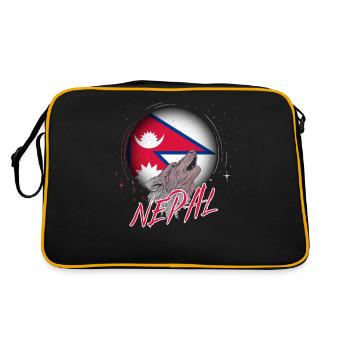 Népal - Sac Retro - noir/or - Dos