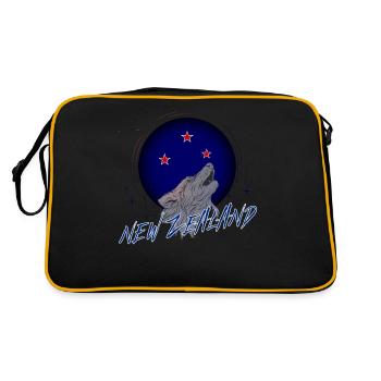 Nouvelle Zélande - Sac Retro - noir/or - Dos