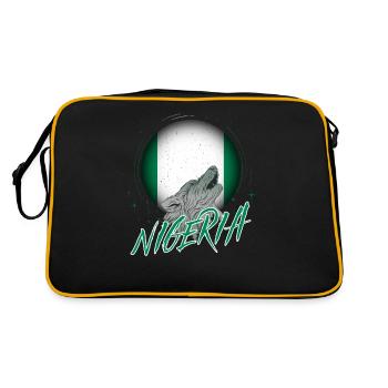 Nigéria - Sac Retro - noir/or - Dos