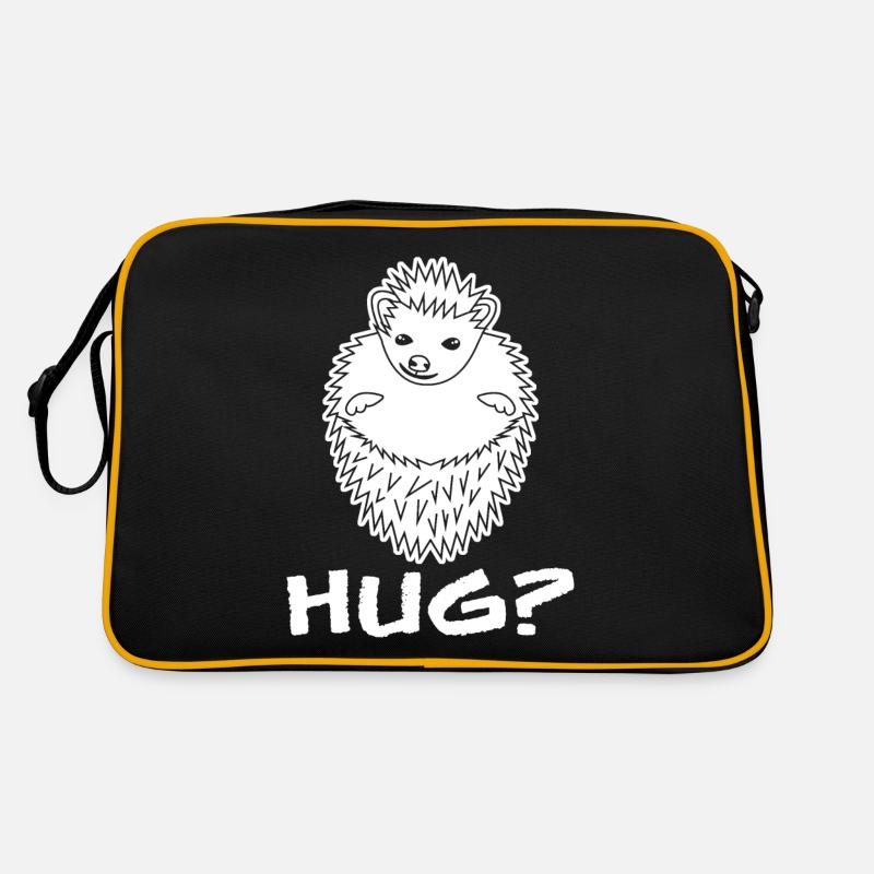 Hedgehog Hug Hugger Hedgehogs Retro Tasche