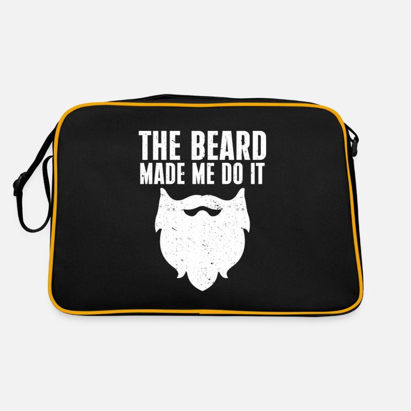 Bart Spruch Bärtiger Vater Ehemann Geschenk, Bart Retro Tasche