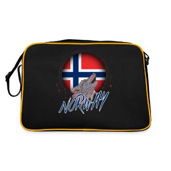 Norvège - Sac Retro - noir/or - Dos