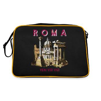 ROMA VENI VIDI VICI - Sac Retro - noir/or - Dos