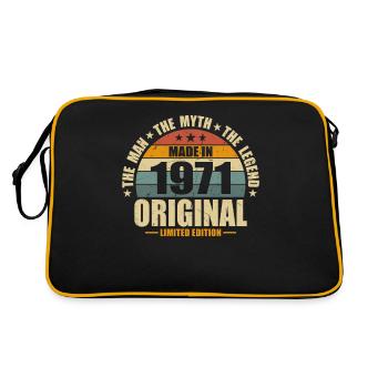 Millésime 1971 Rétro Surprise d’anniversaire - Sac Retro - noir/or - Dos