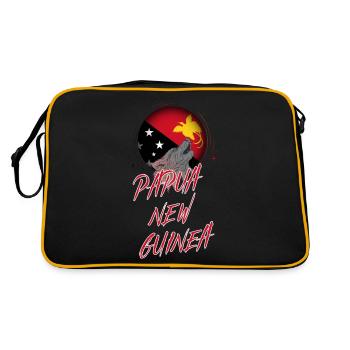 Papouasie-Nouvelle-Guinée - Sac Retro - noir/or - Dos