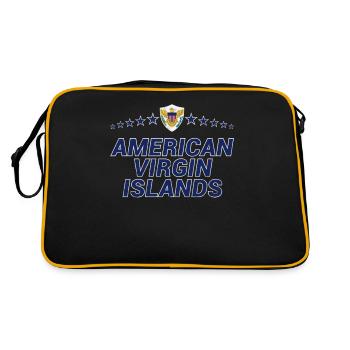 American Virgin Islands - Retro Bag - black/gold - Back