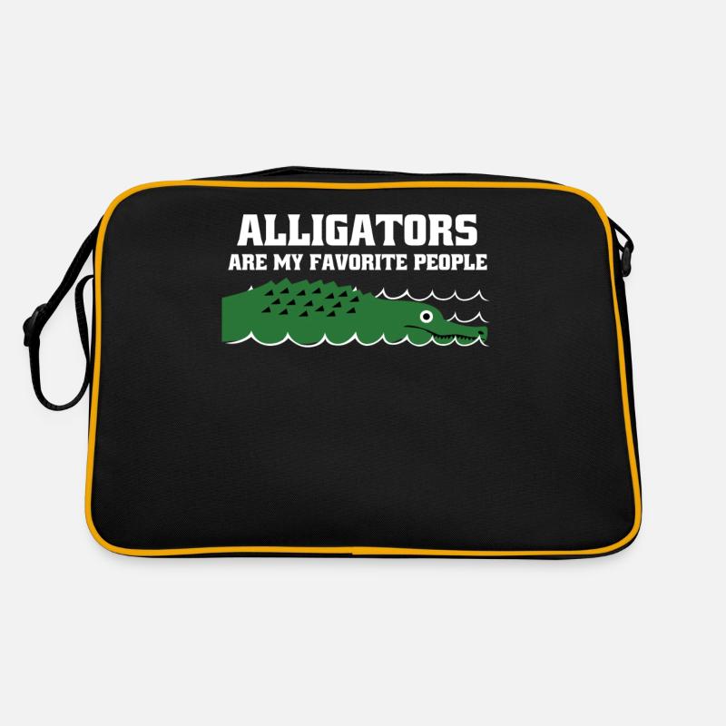 Alligator's Alligator - Retro Bag - black/gold