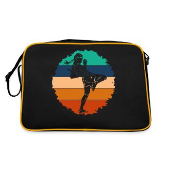 Muay Thaï - Sac Retro - noir/or - Dos