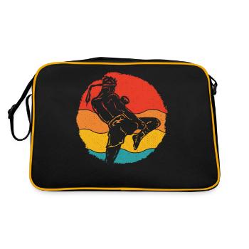 Muay Thaï - Sac Retro - noir/or - Dos