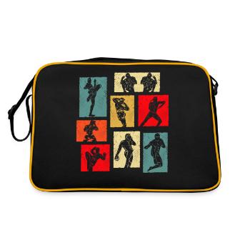 Muay Thaï - Sac Retro - noir/or - Dos