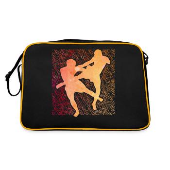 Muay Thaï - Sac Retro - noir/or - Dos