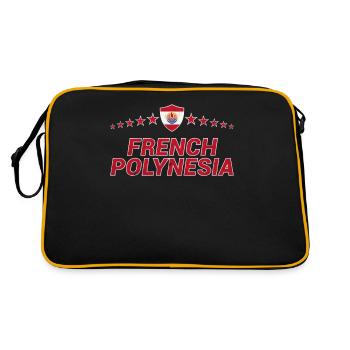Polynésie française - Sac Retro - noir/or - Dos
