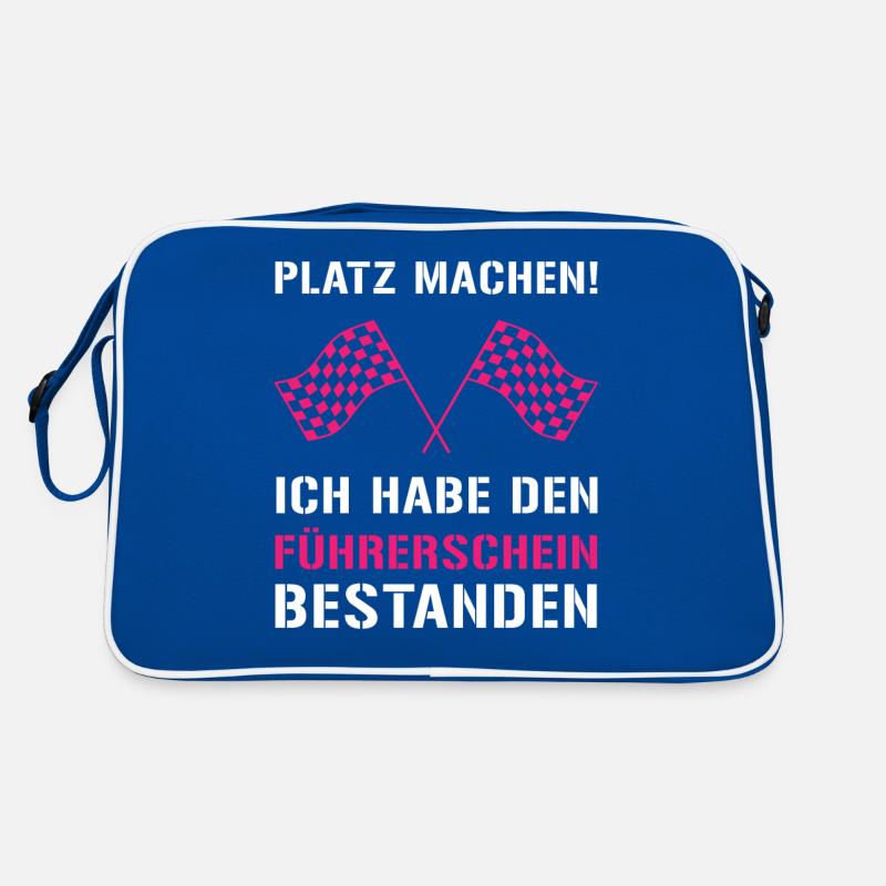 Führerschein Weg frei! Retro Tasche