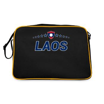 Laos - Sac Retro - noir/or - Dos