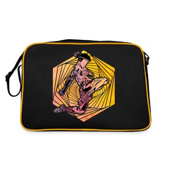 Muay Thaï - Sac Retro - noir/or - Dos