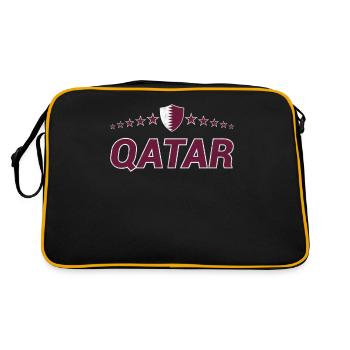 Katar - Retro Tasche - Schwarz/Gold - Hinten